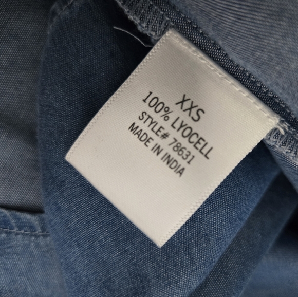 Cute Chambray Shirt Dress - Picture 3 of 8